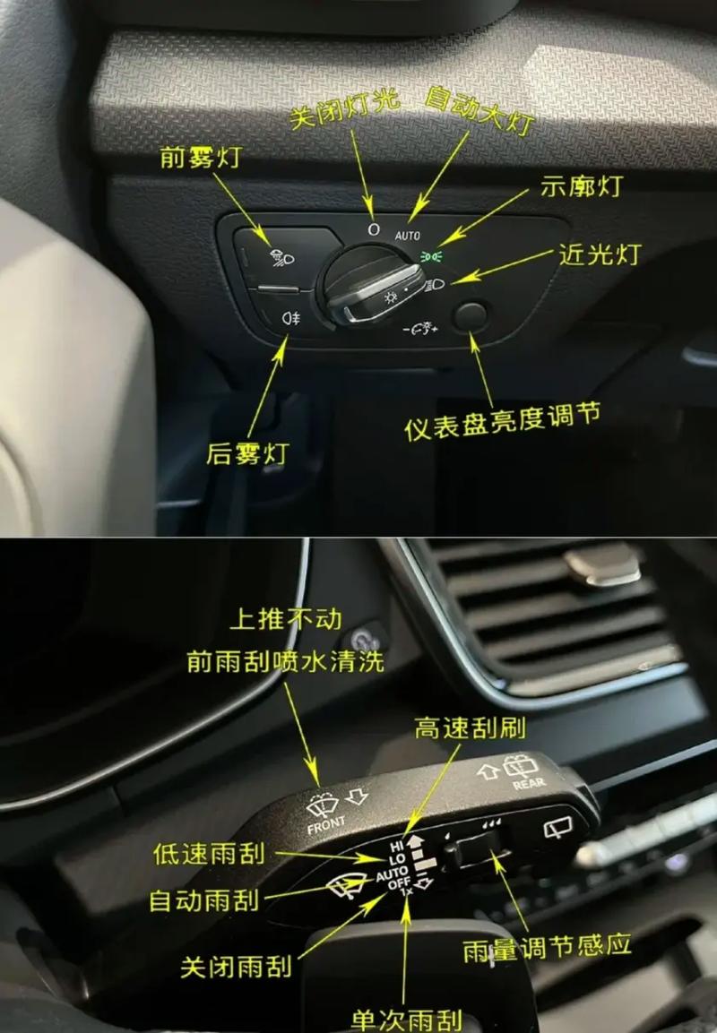 奧迪Q5L實體按鍵保姆教學(按鈕匯總功能,看完即刻秒懂易懂可視化指南 